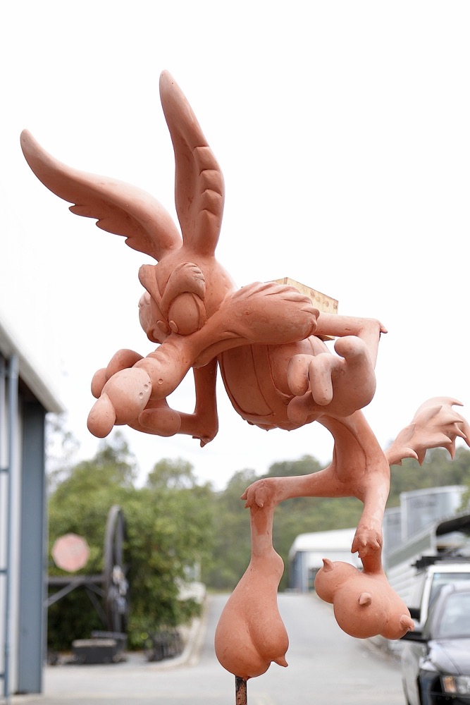 Movie World, Gold Coast Attraction. Polyclay, Steel, Wood.