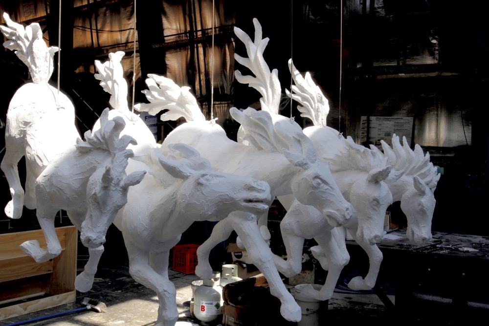 Melbourne Cup Hospitality Tent Display. Polystyrene, Resin
