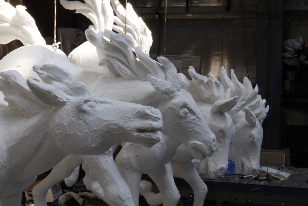 Melbourne Cup Hospitality Tent Display. Polystyrene, Resin