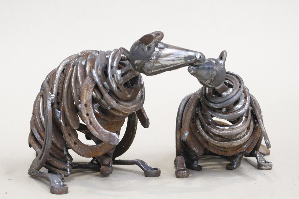 Bushy Creek Playspace, Reclaimed steel objects