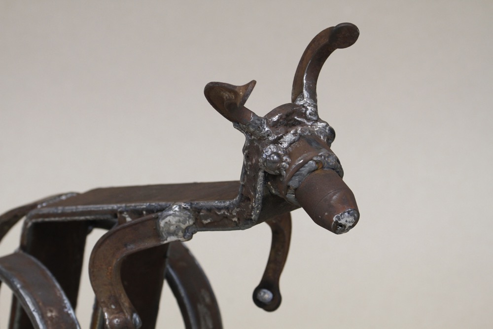 Bushy Creek Playspace, Reclaimed steel objects